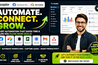 zapier facebook ads airtable typeform pipedrive calendly gmail asana automation