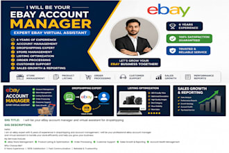 be your ebay account manager and dropshipping expert