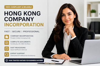 incorporate your hong kong company and provide all legal documents