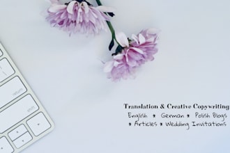 translate or write in english polish and german
