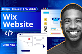 design and redesign wix website design wix website redesign wix studio fix mobil