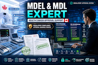 assist with health canada mdel and mdl medical device licensing application