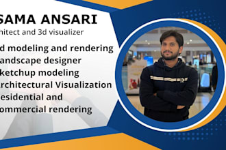 do exterior 3d modeling and rendering a house commercial visualization