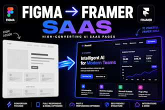 design fix framer website for saas agency figma to framer landing page framer ai