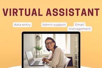 be your virtual assistant for data entry and admin tasks