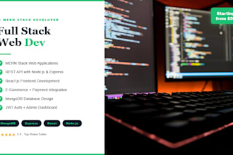 develop a mern stack website with mongodb, express, react and node