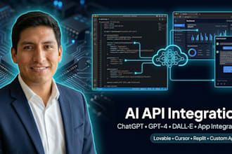 integrate ai models gpt4, chatgpt to lovable, replit, bolt, v0 web or app