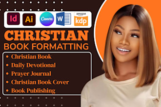 format design christian book, ebook,cover, daily devotional book, prayer journal