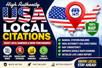 manually build USA local SEO citations for your business