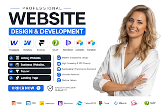 do webstudio webflow framer listing website bussiness website funnel landingpage