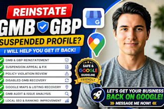 reinstate gmb gbp and fix suspended google business profile