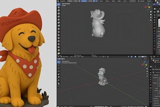 convert 2d image to 3d model, keychain, toy, ready for 3d printable stl file