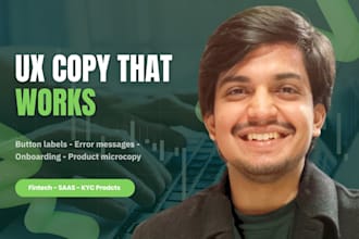 write UX copy and microcopy for your app, saas or website