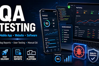 do QA testing, mobile app testing, website testing and detailed bug reporting