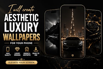create aesthetic luxury wallpapers for your phone