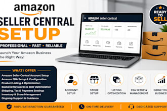 setup and optimize your amazon seller central account professionally