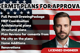 licensed engineer permit ready drawing blueprint pe stamp structural mep design