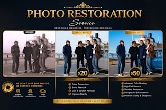 professionally restore old photos and colorize images