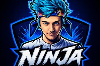 design mascot logo for esports, gaming and business