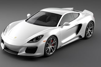 create realistic 3d car and vehicle models for games and rendering