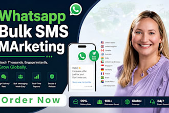send bulk whatsapp SMS, text message, bulk email blast, SMS and bulk sms