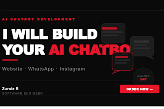 build an ai chatbot for your website or whatsapp business
