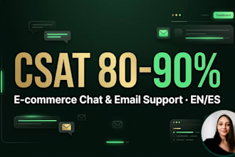 provide chat and email ecommerce customer support