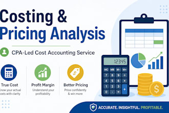 provide product or service costing and pricing review and analysis