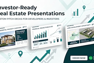 design real estate pitch deck property investment presentation land investor ppt
