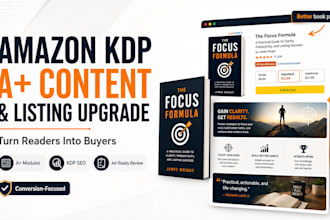 create amazon KDP a plus content and improve listing