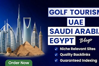 publish a  golf tourism guest post for your website