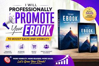 professionally promote your ebook to boost sales and visible