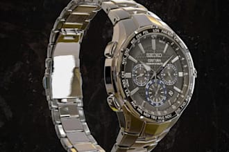 design luxury 3d wrist watch modeling and photorealistic rendering