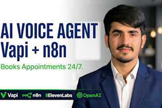build ai voice agent, vapi ai calling agent, n8n appointment booking