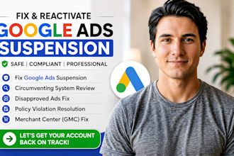 fix google ads suspension and circumventing system policy issues