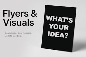 make a flyer and visuals
