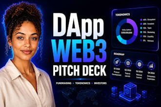 create dapp web3 presentation design blockchain startup pitch design
