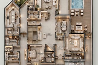 design villas and residential projects with boq and execution drawings