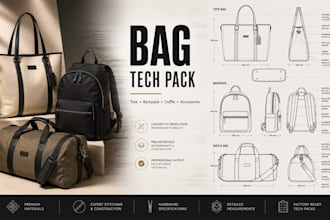 design bag tech, handbag, tote bag, backpacks and duffle bags