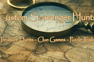 create a custom clue based scavenger hunt for your event