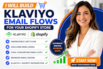build klaviyo abandoned cart welcome flow shopify store email marketing campaign
