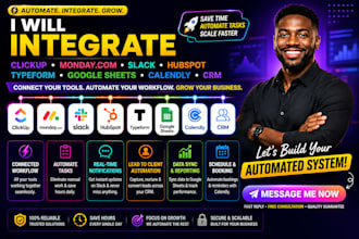 integrate clickup monday com slack hubspot typeform google sheets calendly crm