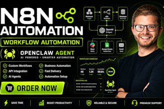 setup n8n automation n8n workflow ai agent open claw