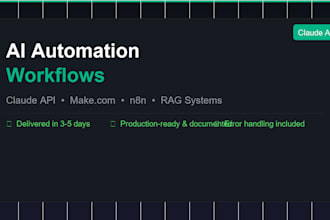 build ai automation workflows using claude API makecom and n8n