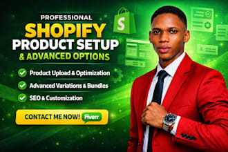 upload and optimize shopify products list with advanced variations customization
