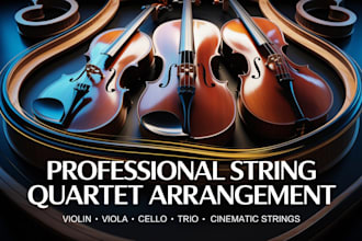 record professional violin viola cello trio or string quartet arrangement