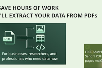 do smart PDF data extraction and mining