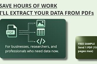 do smart PDF data extraction and mining using python
