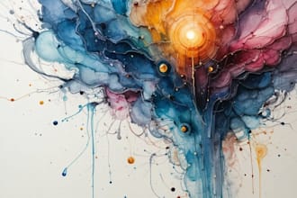 abstract painting art or color abstract art