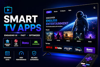 build scalable smart TV apps for samsung lg roku and android TV using react js